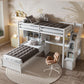 Loft Bed With Built In Desk And Staircase - view 11