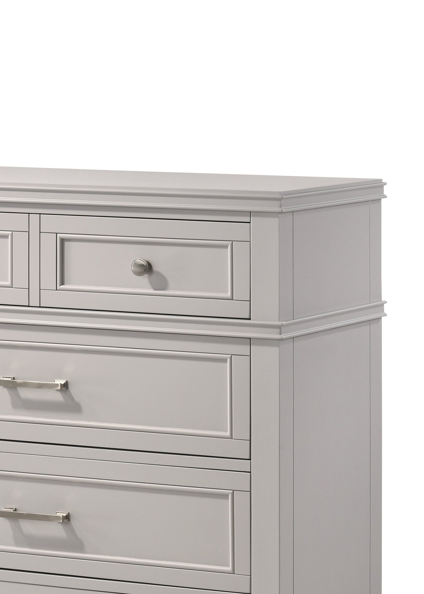 Gray 5 Drawer Chest