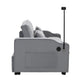 Modern Velvet Loveseat Futon Sofa Couch with Pullout Bed