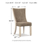 Bolanburg - Dining UPH Side Chair (Set of 2) - Lattice Back - Brown / Beige