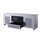Noralie - TV Stand - Mirrored & Faux Diamonds