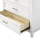White 5 Drawer Chest