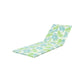 2" Thick Floral Chaise Lounge Cushion in Leaf Coconut