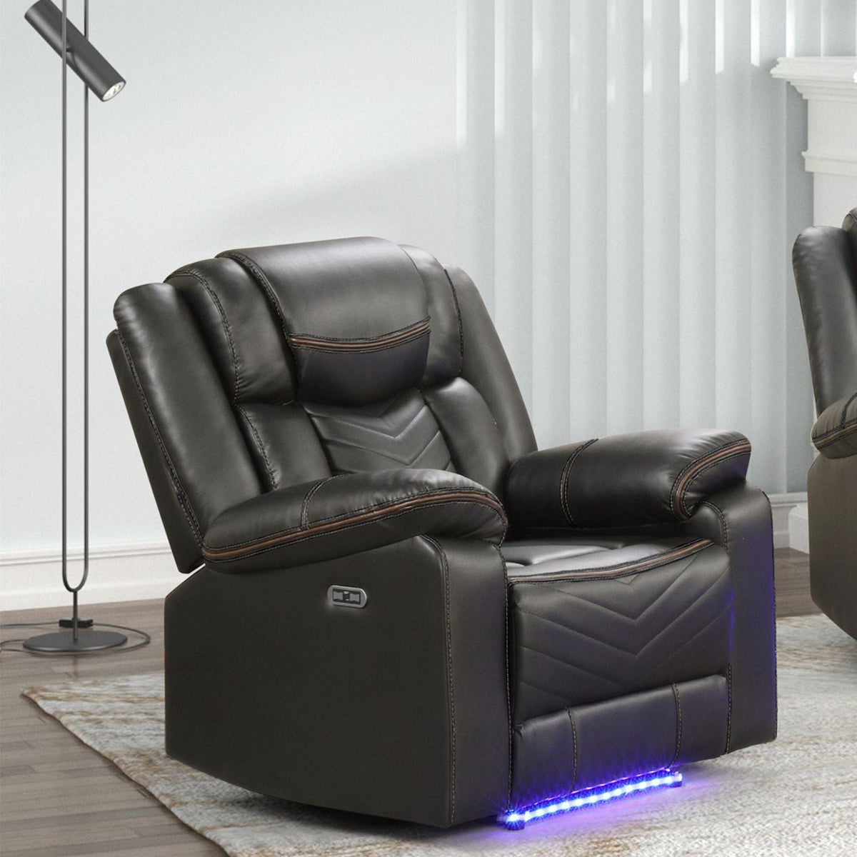 Challenger - LED Power Recliner Chair - view 12