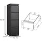 4 Drawer Vertical File Cabinet with Lock