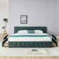 King Size Upholstered Bed with Storage Drawer