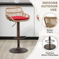 Modern Swivel Bar Stools Set of 2 Adjustable Counter Height Chairs