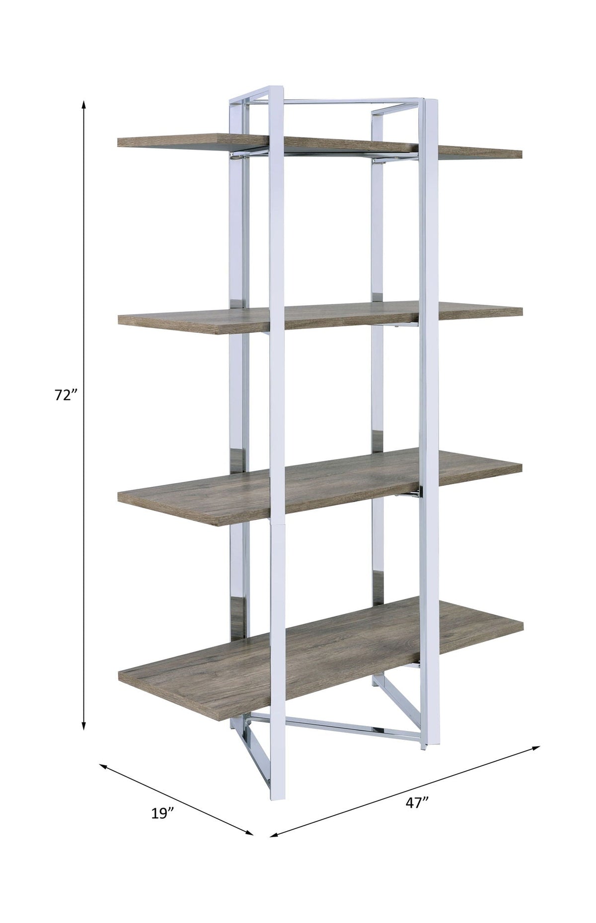 Libby - Bookshelf - Chrome