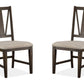 Westley Falls - Dining Side Chair With Upholstered Seat (Set of 2) - Graphite