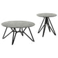 Garfield Cement 2-Piece Round SmartTop Coffee and End Table Set