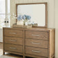 Cabalynn - Dresser And Mirror - Light Brown
