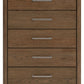 Cabalynn - Five Drawer Chest - Light Brown