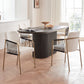 Modern Glam Upholstered Dining Chairs (Set of 2)