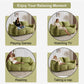 Giant Bean Bag Couch, Ultra Soft Fluffy Loveseat For Living Room - view 28