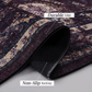 MAVAL Burgundy Washable Rug 9x12 Area Rug