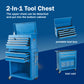 8-Drawer Rolling Tool Storage Cabinet with Detachable Top Toolbox