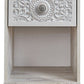 Paxberry - One Drawer Night Stand - Open Cubby - Whitewash