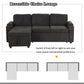 Convertible L Shaped Sofa Couch With Storage, Cup Holders, USB Ports - view 13