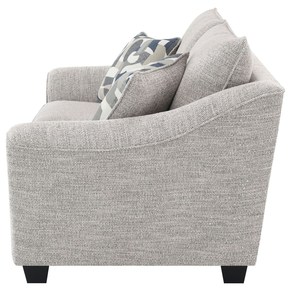 Tomkins Boucle Upholstered Loveseat Light Grey - view 6