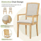 Topmax - Rustic Extendable Dining Table Set With Removable Leaf, 6 Upholstered Armless Dining Chairs And 2 - view 8