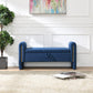 Modern Teddy Upholstered Large Bed End Bench With Arms And Storage - view 32