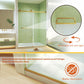 Frameless Double Sliding Shower Door 56-60" W x 74" H