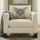 Modern Accent Chair with Rubberwood Legs
