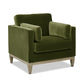 Knox 36" Modern Farmhouse Arm Chair, Olive
