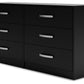 Finch - Six Drawer Dresser - 29'' Height - Black