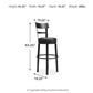 Valebeck - Tall Upholstered Swivel Barstool