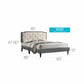 Charming Light Queen Bed