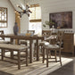 Moriville - Rectangular Dining Room Counter Extension Table - Grayish Brown