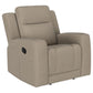 Slater Taupe Upholstered Recliner
