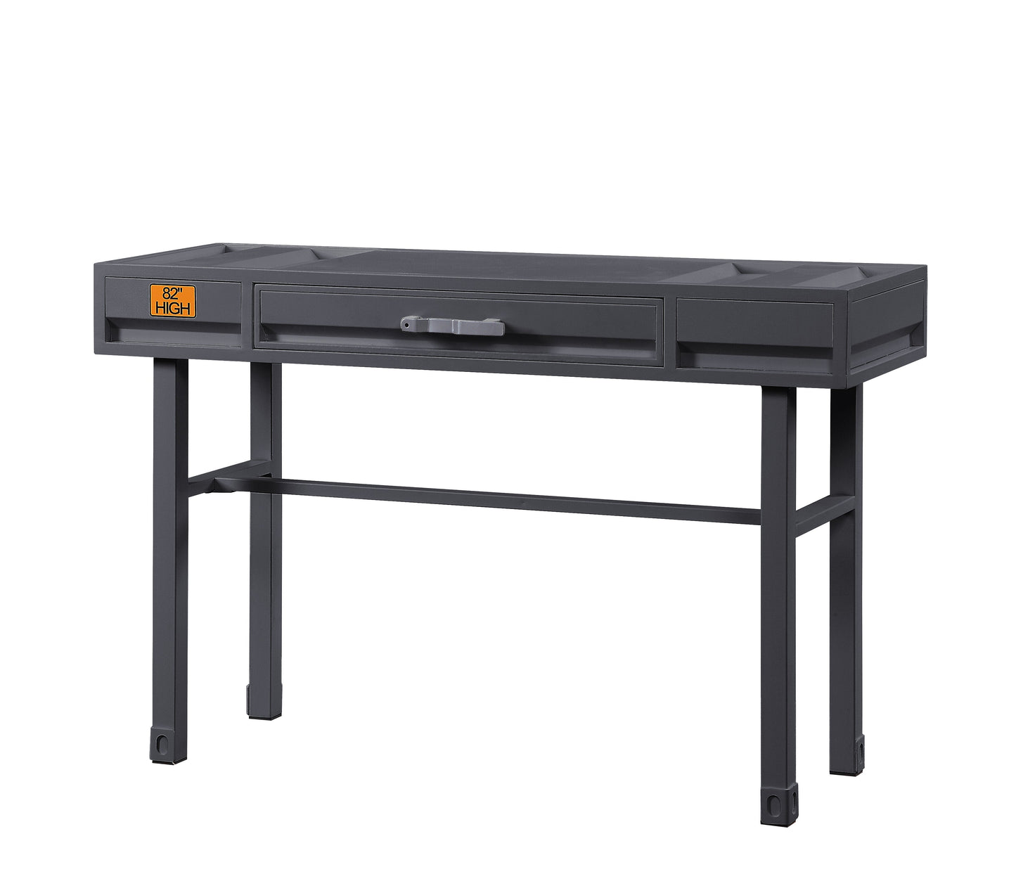 Cargo Gunmetal Finish Vanity Desk