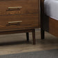 Walnut Color 3-Piece Bedroom Set