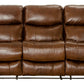 Ceretti - Power Reclining Sofa - Brown Italian Top Grain Leather Match