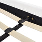 Aspen Vertical Tufted Headboard Platform Bed Set, King, Cloud