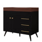 36" Freestanding Bathroom Vanity with Ceramic Sink and Faux Marble Top