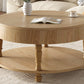 Coffee Table with Dual Storage for Living Room