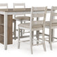 Skempton - Rectangular Counter Table With Storage - White