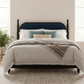 Queen Bed Frame, Solid Wood Platform with Slats