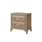 2 Drawer Nightstand With USB Charging Ports
