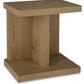 Brinstead - Chair Side End Table - Light Brown