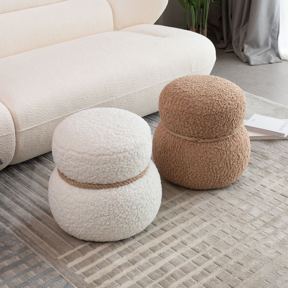 White Snowman Ottoman