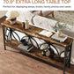 70.9 Inches Extra Long Industrial Console Table