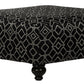 Cumberland - Cocktail Ottoman - Onyx