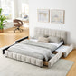 Queen Size Upholstered Bed with Storage