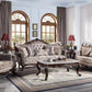 Benbek - Sofa With 5 Pillows - Fabric & Antique Oak