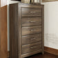 Juararo - Five Drawer Chest - Dark Brown