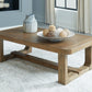 Cabalynn - Rectangular Cocktail Table - Light Brown